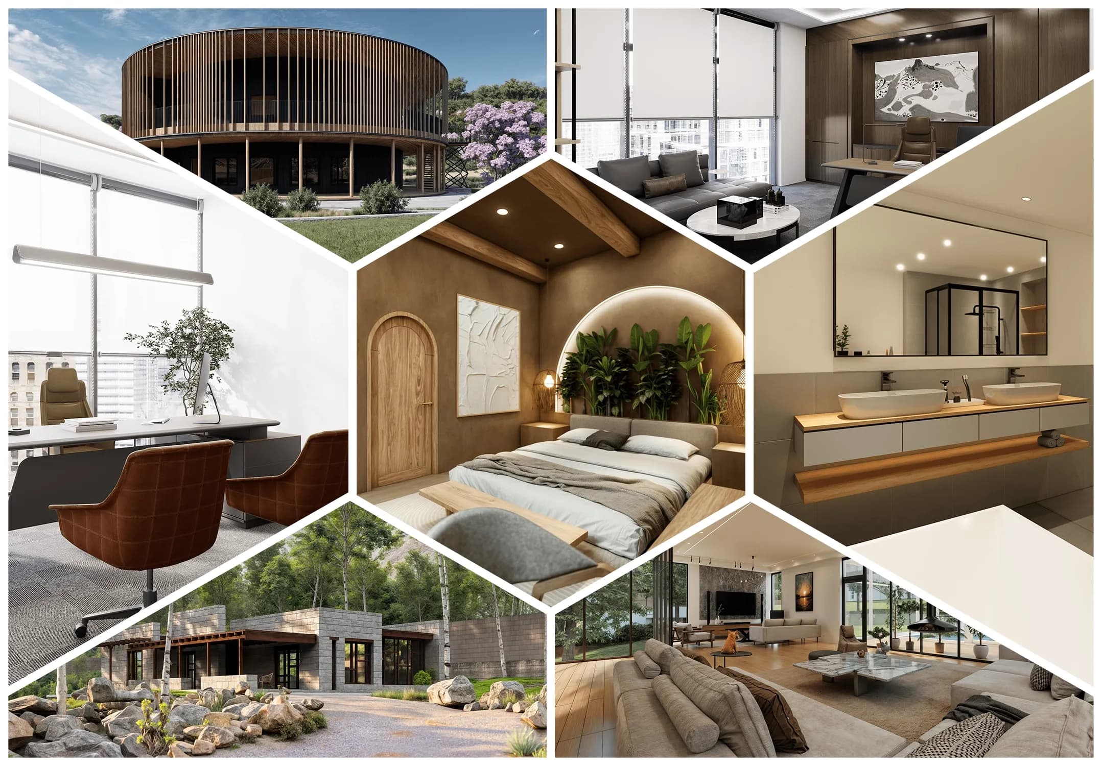 architecture 3d visualization mockup