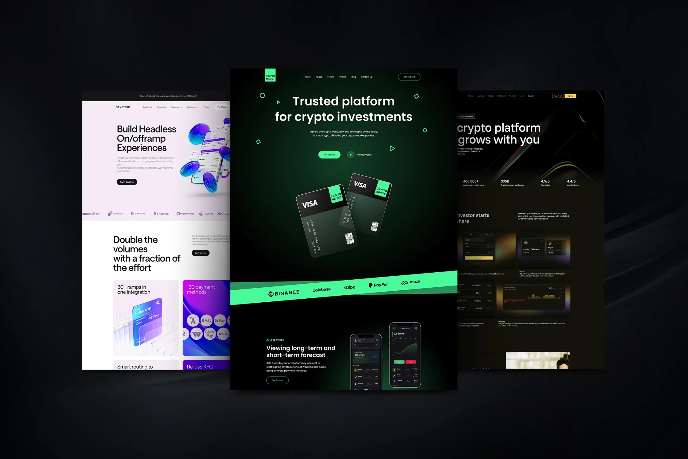 crypto marketing mockup